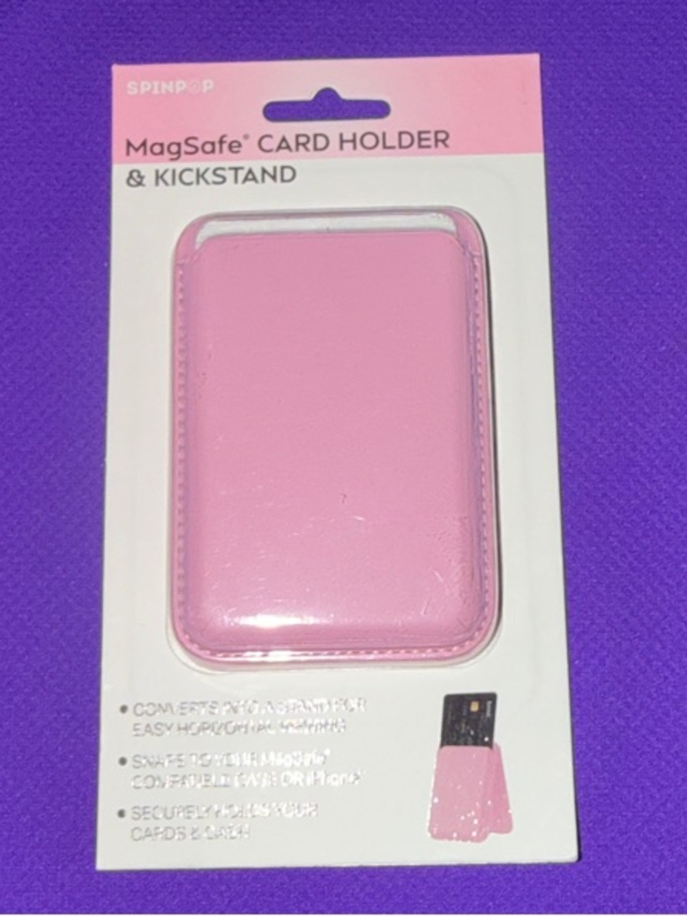 MagSafe Card Holder & Kickstand - Pink